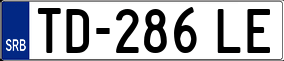Trailer License Plate